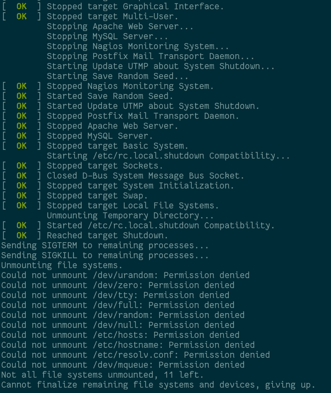 Dockerized VM Shutdown